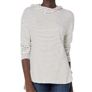 Daily Ritual Supersoft Terry Long-Sleeve Hoodie Pullover Sweatshirt Striped